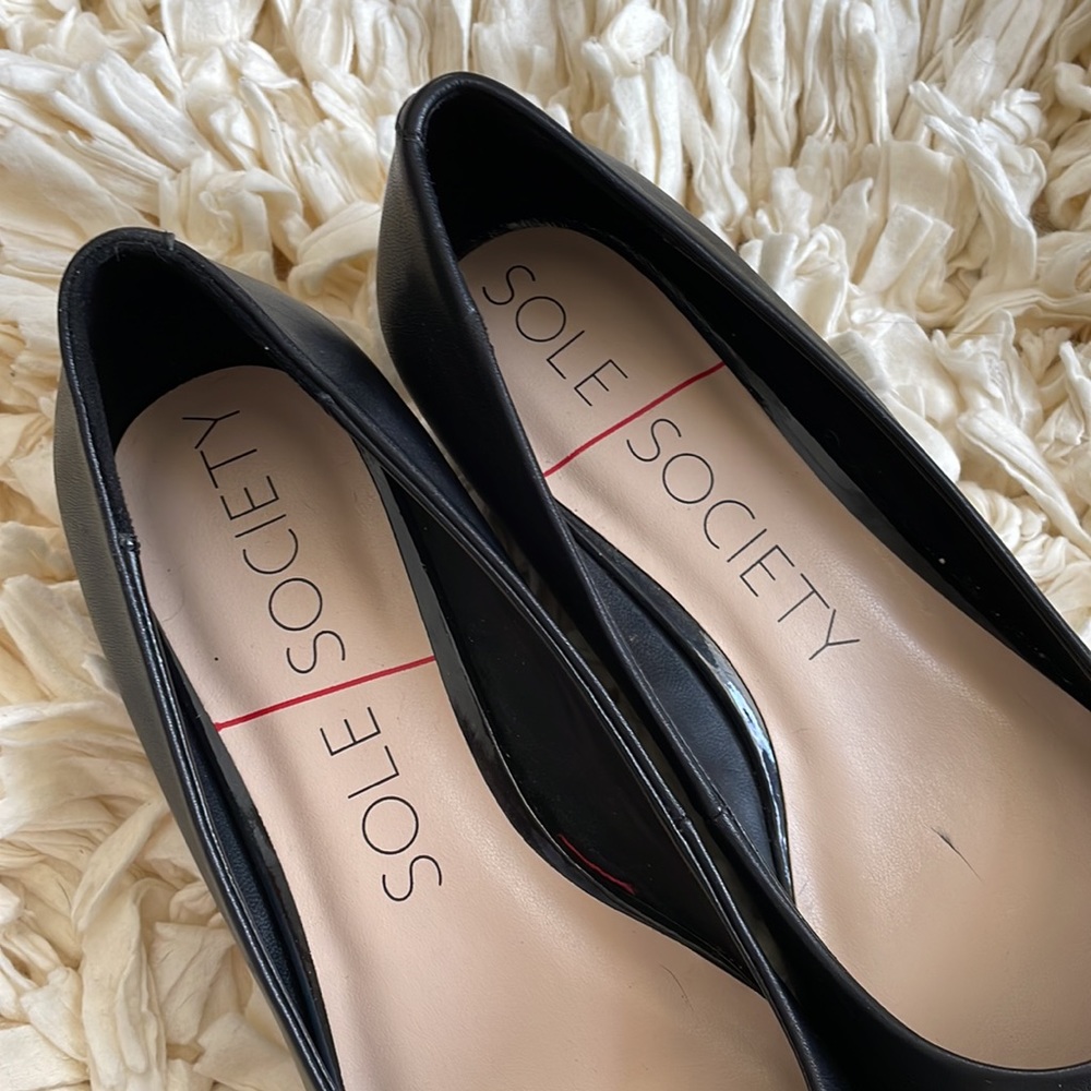 Sole society cap toe flats - Picture 7 of 9